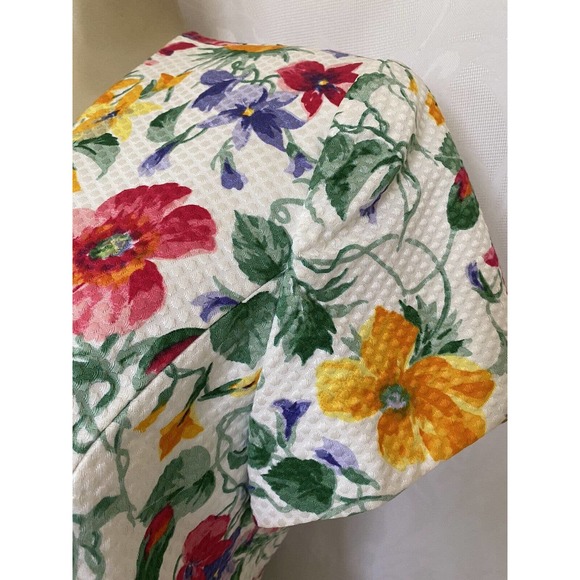 Albert Nipon Skirt Suit 2 pc Set Blazer Jacket Pencil Floral Short Sleev… - Picture 5 of 10